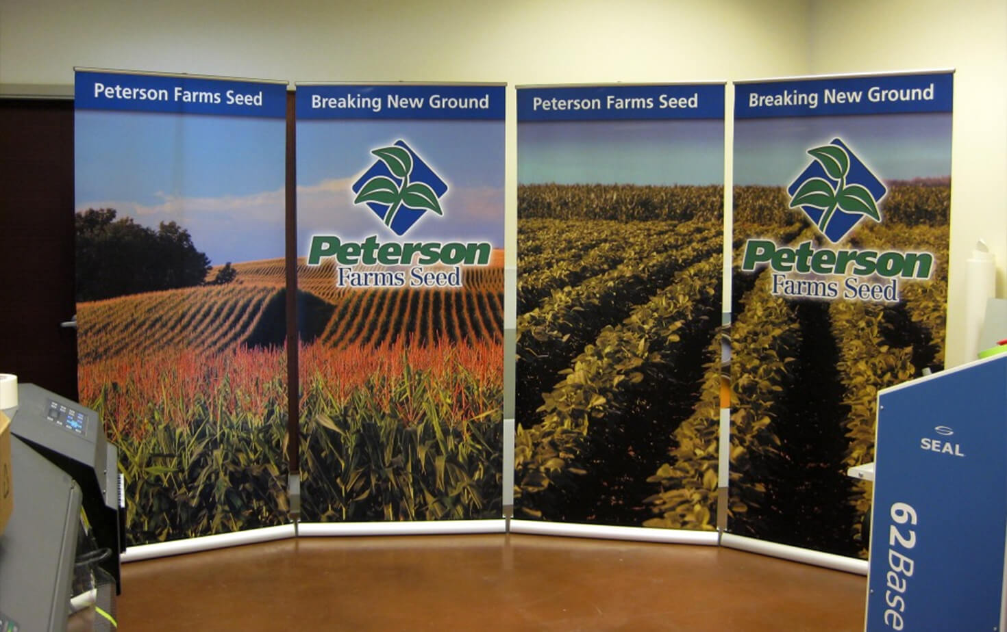 Peterson Farms Seed tradeshow banner stands